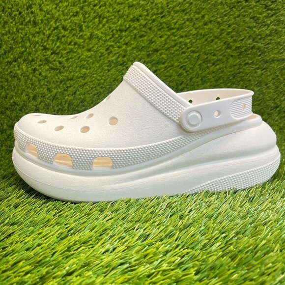 Crocs Classic Crush Clog Mens Size 8 White Beach Walking Outdoor Slip On Sandals main image 9